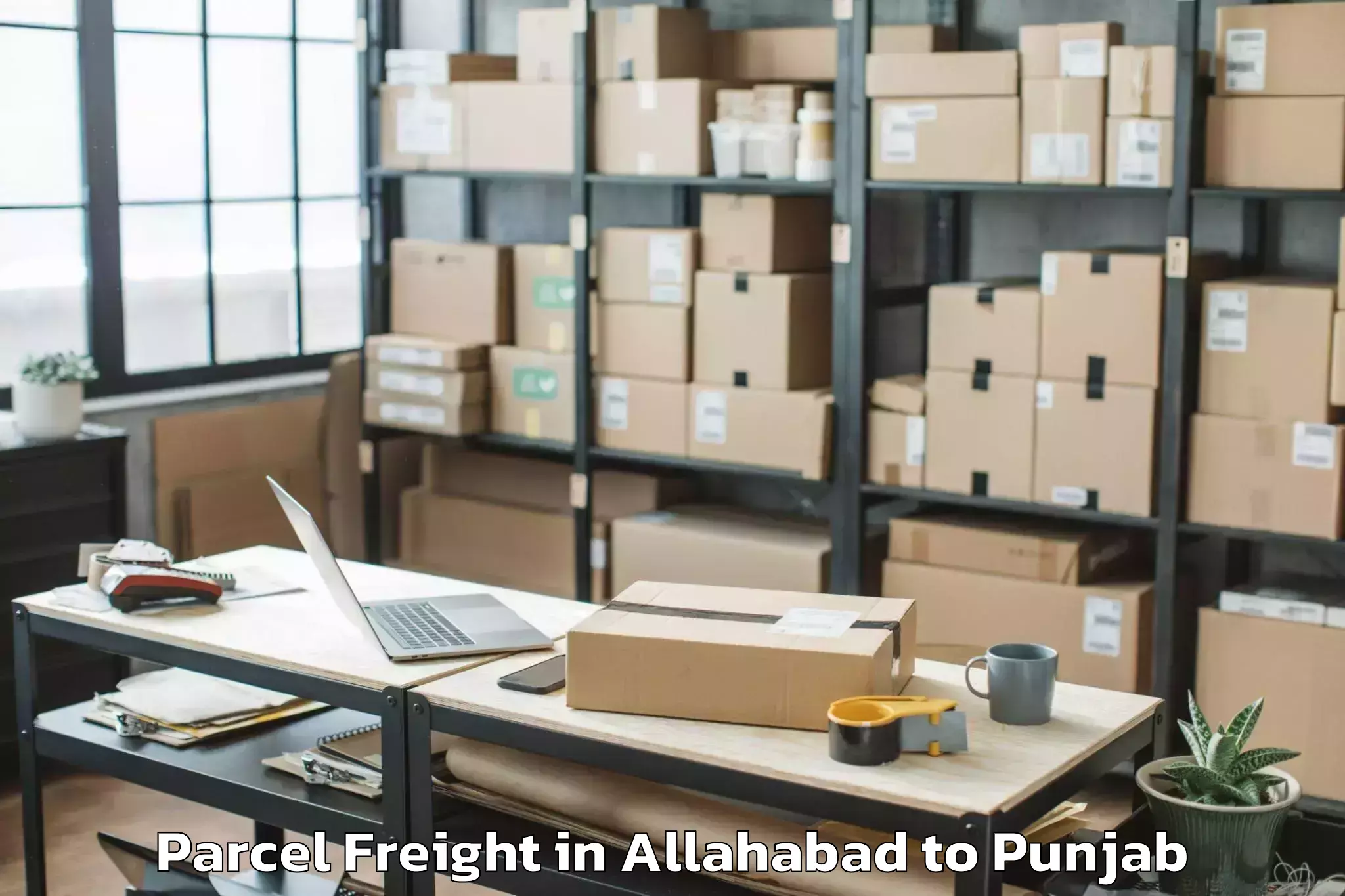 Quality Allahabad to Bhatinda Airport Bup Parcel Freight